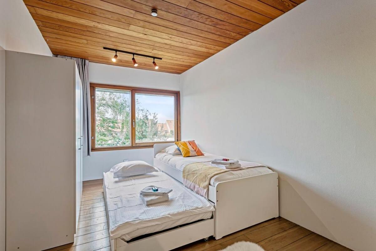 Eighties Modernist Design House With Garden Near The Beach Οστένδη Εξωτερικό φωτογραφία
